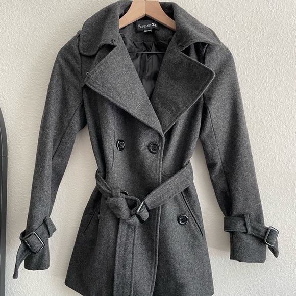 Grey Peacoat - Picture 1 of 4